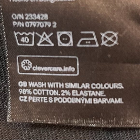 NWOT Divided H&M XXS Black Denim Button Up Short Sheath Dress Stretch & Fitted - Picture 11 of 11